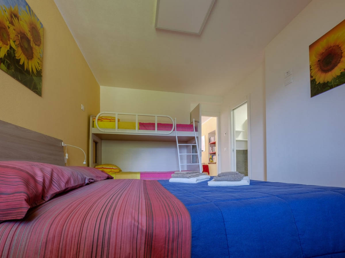 La camera Pian di Gembro del San Bernardo Foresteria Lombarda