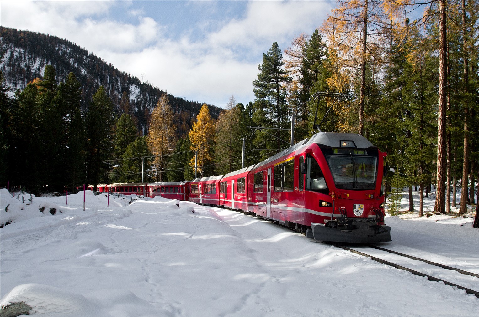 Epifania sul trenino del Bernina