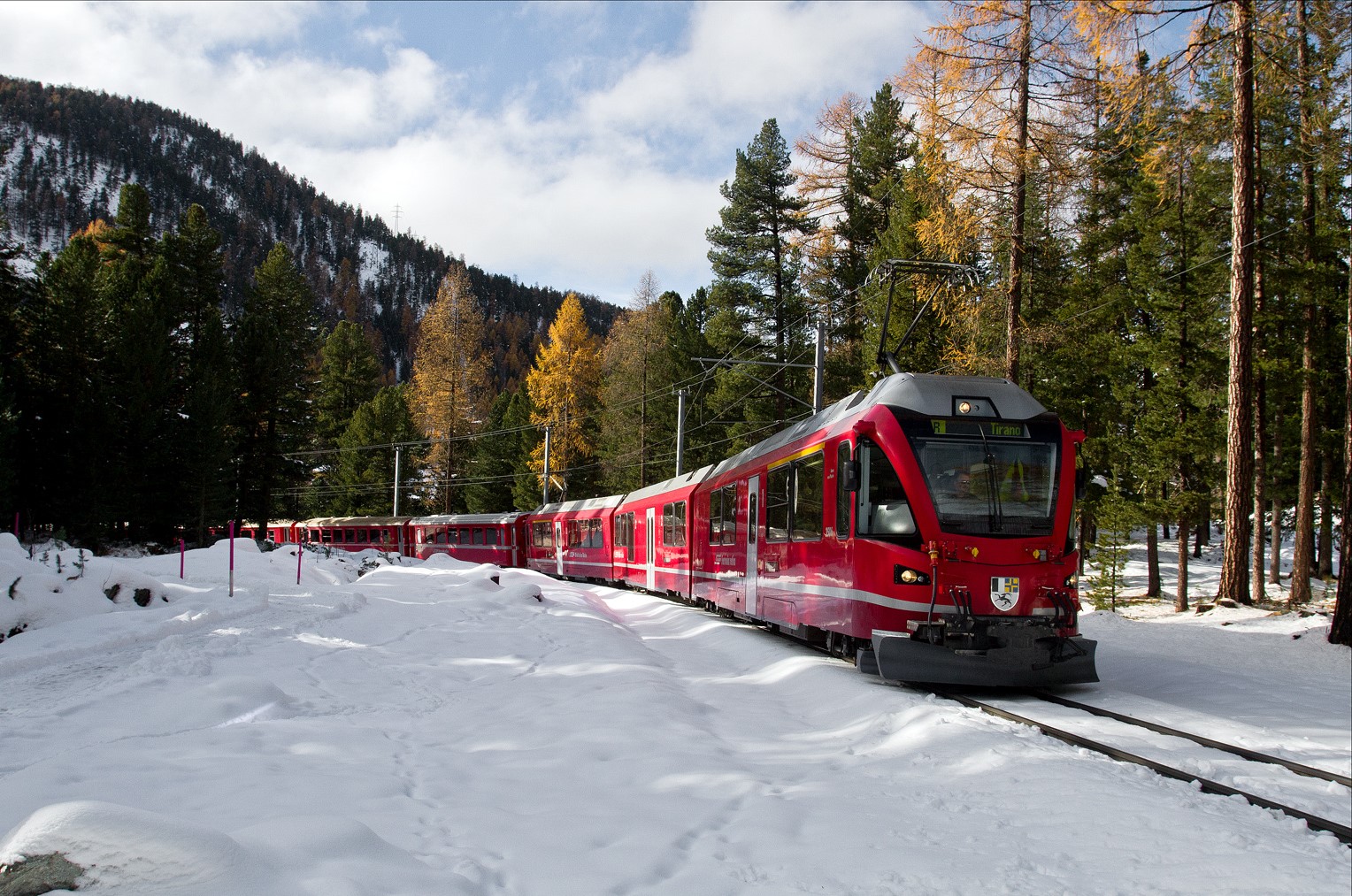 Trenino rosso a Mortetarsch
