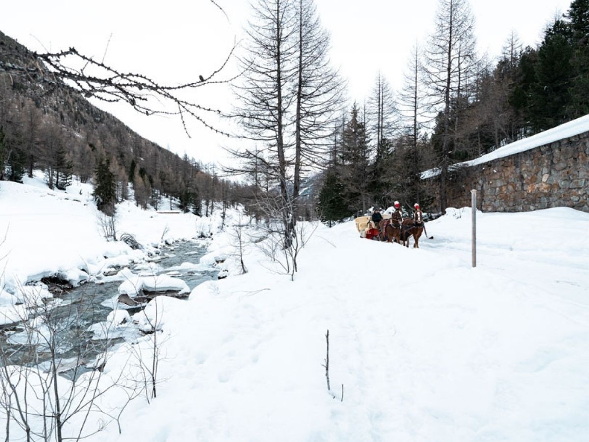 La vallata delle fiabe innevata