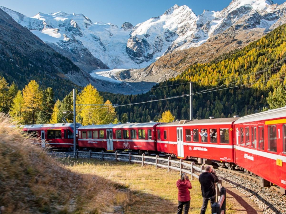Da St.Moritz a Tirano sul trenino del Bernina