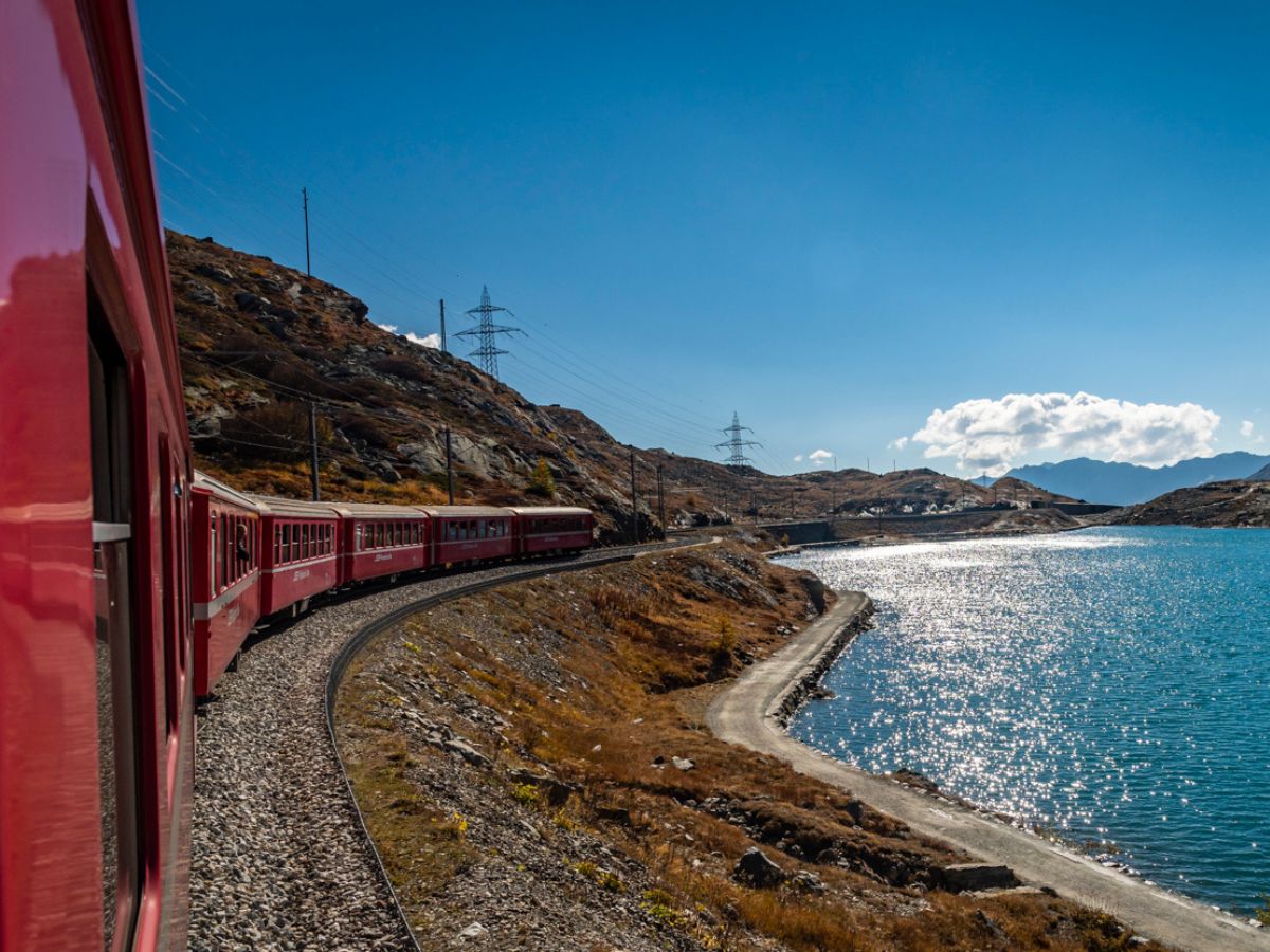 Ferragosto sul treno del Bernina