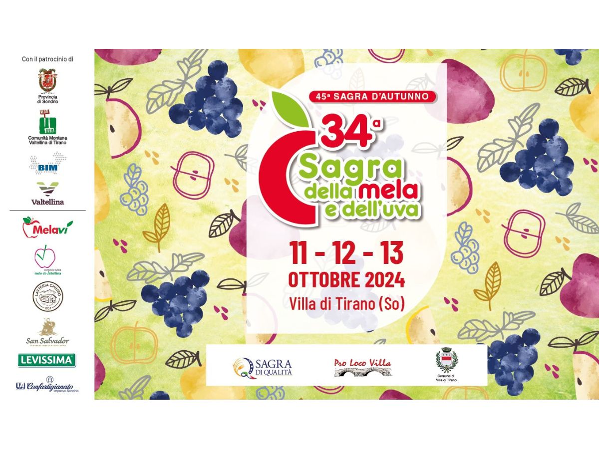 Sagra mela e uva a Villa di Tirano