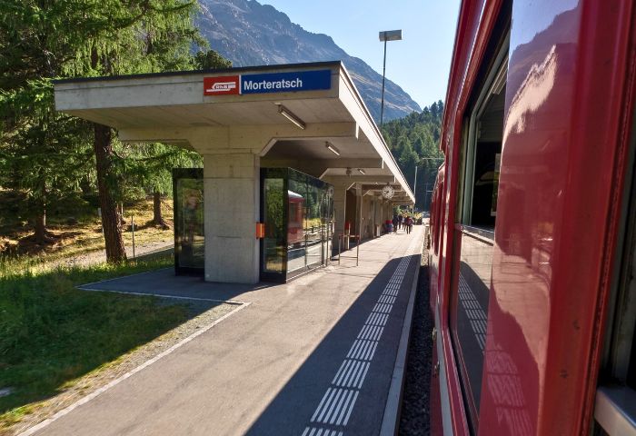 Sosta a richiesta: Morteratsch