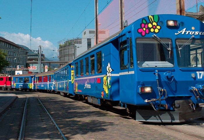 Ad Arosa in treno