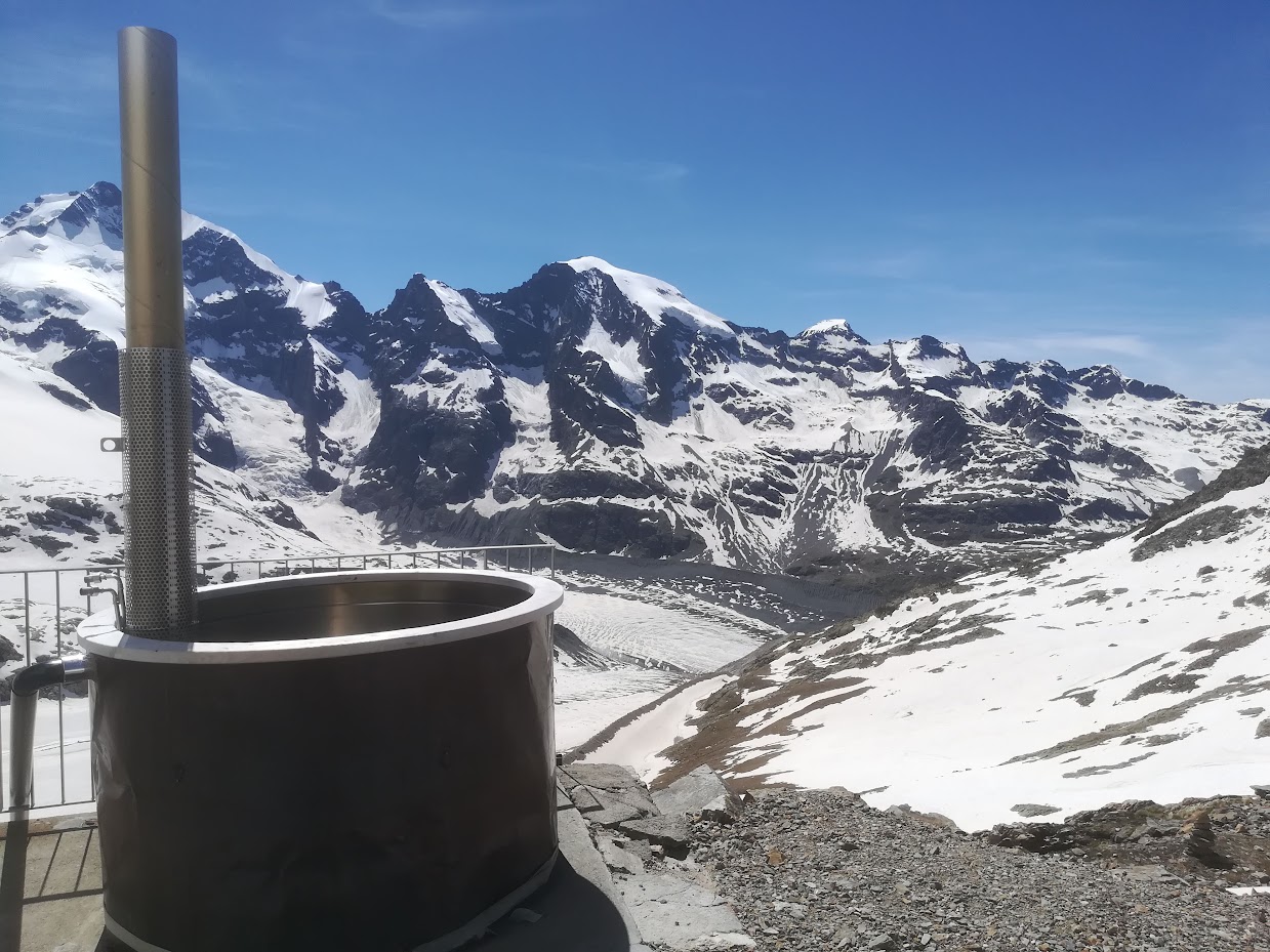 Vasca idromassaggio in quota