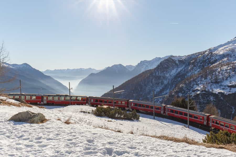 Curva panoramica sulla Valposchiavo