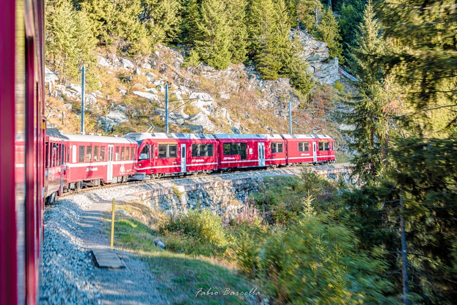 Salendo con il trenino